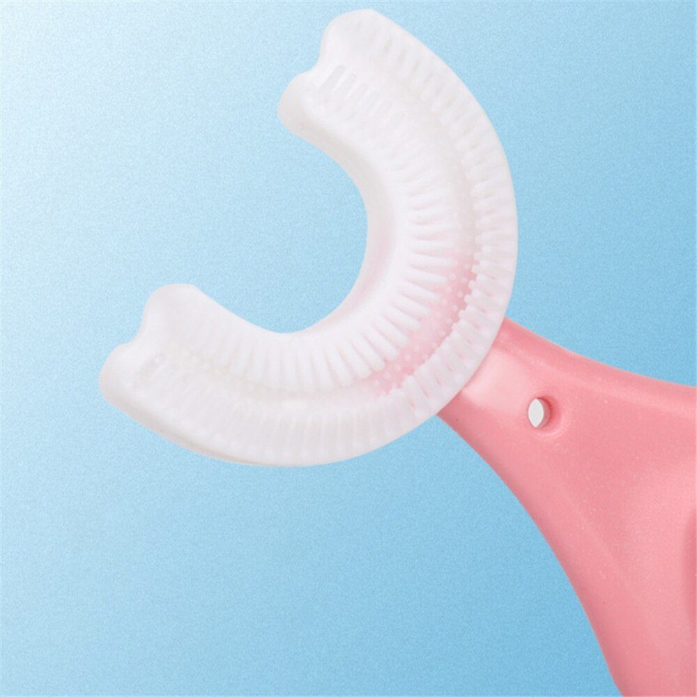 Toothbrush Children 360 Degree U-shaped Child Toothbrush Teethers Brush Silicone Kids Teeth Oral Care Cleaning