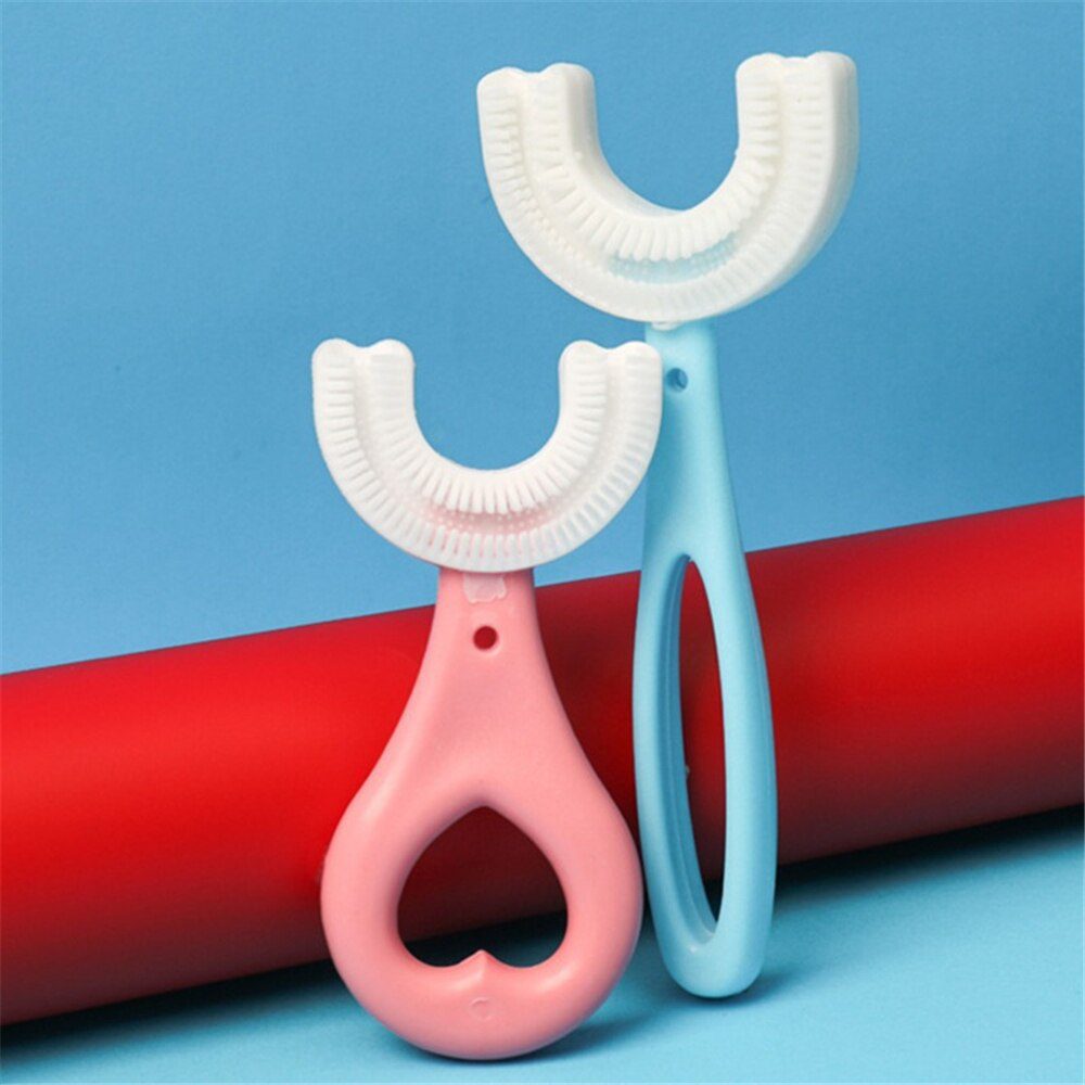 Toothbrush Children 360 Degree U-shaped Child Toothbrush Teethers Brush Silicone Kids Teeth Oral Care Cleaning