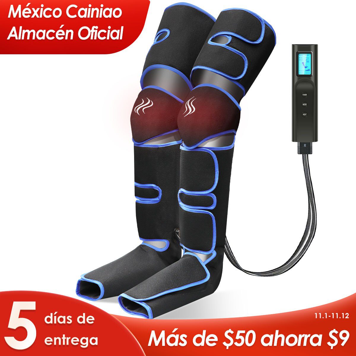 Foot air pressure leg massager promotes blood circulation, body massager, muscle relaxation, lymphatic drainage device 360° Foot air pressure leg massager promotes blood circulation, body massager, muscle relaxation, lymphatic drainage device 360°
