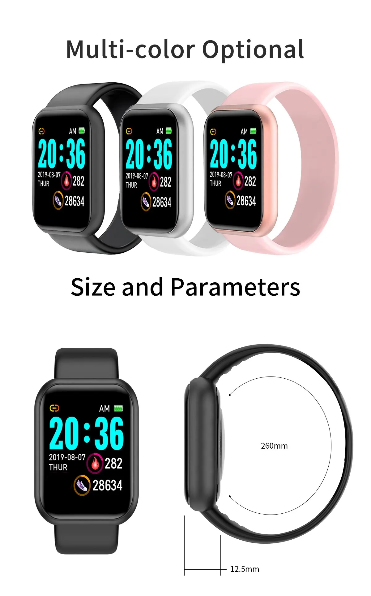 Y68 Real Step Count Fashion Smart Sports Watch Fitness Tracker Sports Watch Android IOS Smart Bracelet Y68 Real Step Count Fashion Smart Sports Watch Fitness Tracker Sports Watch Android IOS Smart Bracelet