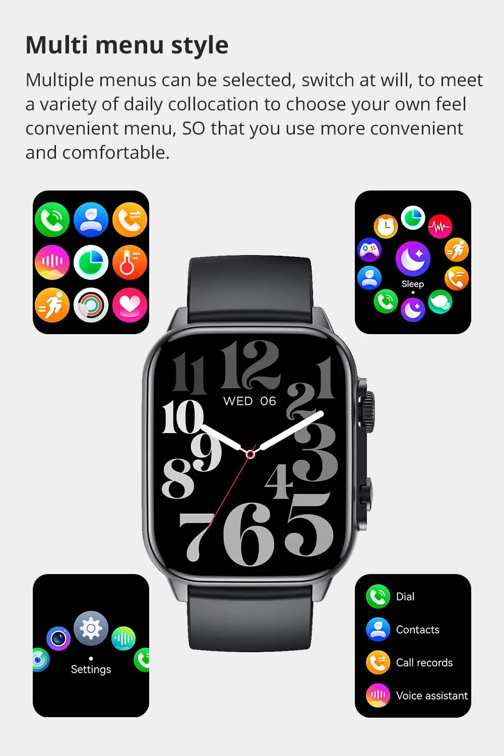 COLMI C81 2.0 Inch AMOLED Smartwatch Support AOD 100 Sports Modes IP68 Waterproof Smart Watch Men Women PK Ultra Series 8 COLMI C81 2.0 Inch AMOLED Smartwatch Support AOD 100 Sports Modes IP68 Waterproof Smart Watch Men Women PK Ultra Series 8