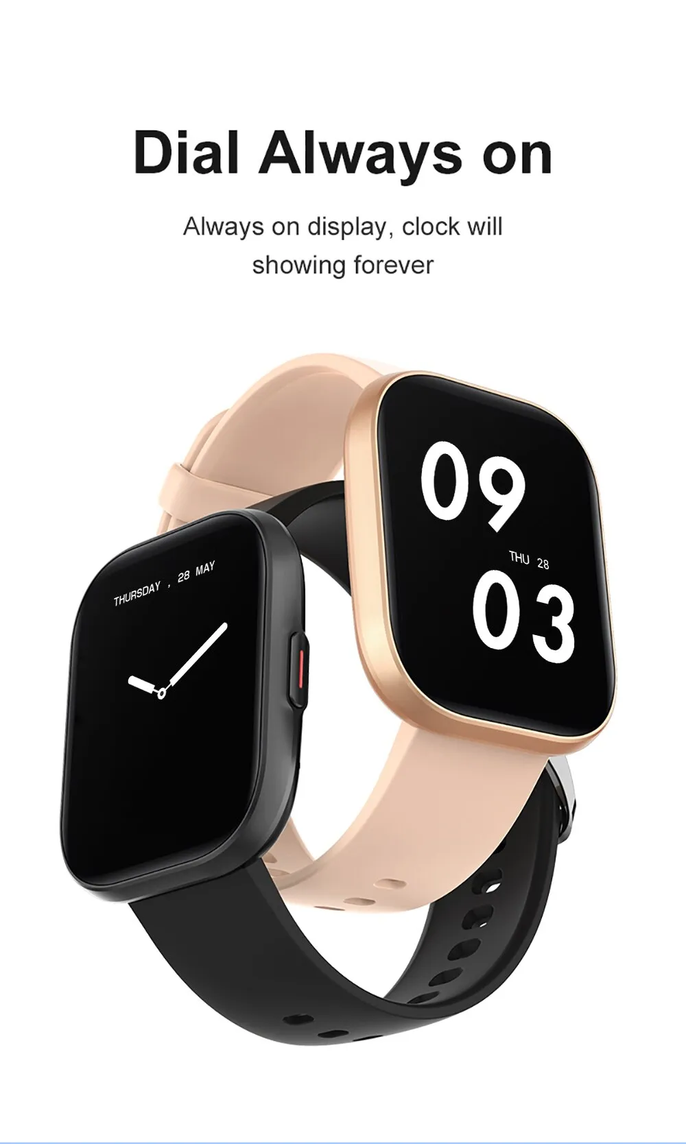 COLMI P68 Smartwatch 2.04'' AMOLED Screen 100 Sports Modes 7 Day Battery Life Support Always On Display Smart Watch Men Women COLMI P68 Smartwatch 2.04'' AMOLED Screen 100 Sports Modes 7 Day Battery Life Support Always On Display Smart Watch Men Women