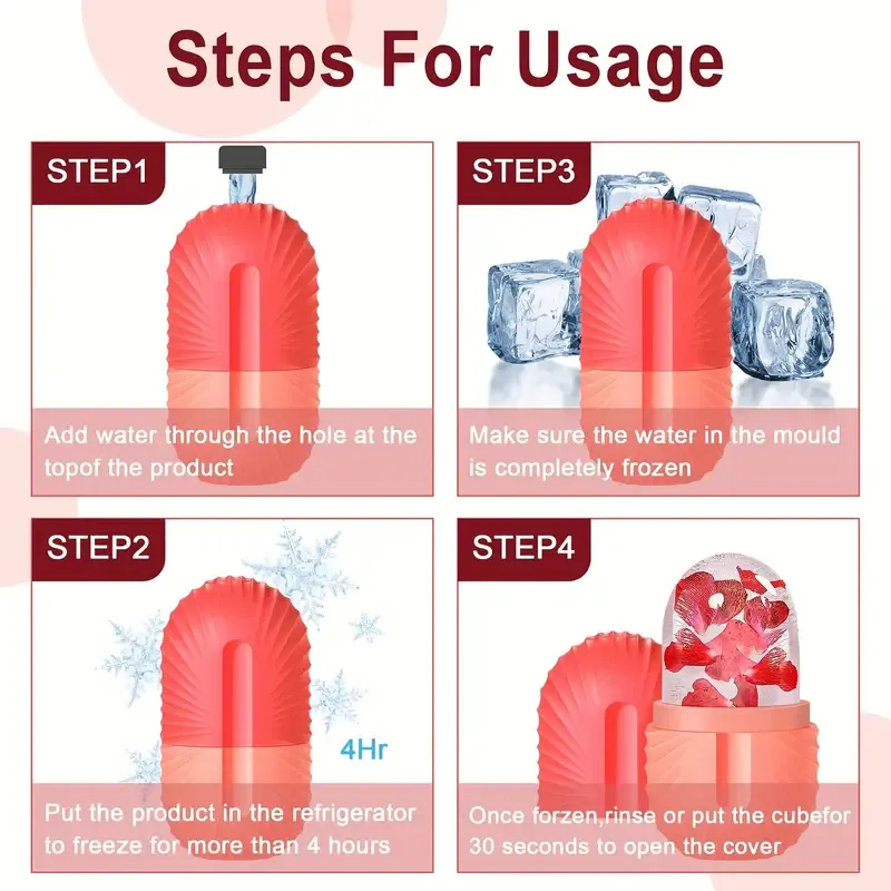 Ice Facial Roller Skin Care Beauty Lifting Contouring Tools Ice Cube Trays Ice Globe Balls Face Massager Skin Care Tool Ice Facial Roller Skin Care Beauty Lifting Contouring Tools Ice Cube Trays Ice Globe Balls Face Massager Skin Care Tool