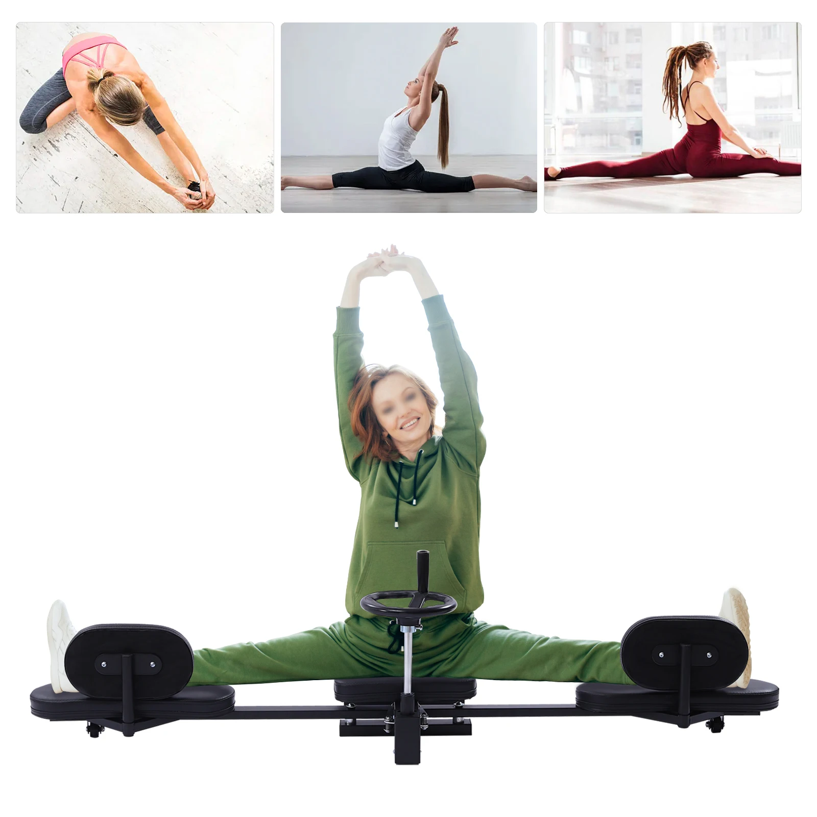 Fitness Leg Thigh Stretcher, Stretching Machine, 3 Bar Leg Stretcher, Adjustable Split Stretching Machine, Flexibility Training Fitness Leg Thigh Stretcher, Stretching Machine, 3 Bar Leg Stretcher, Adjustable Split Stretching Machine, Flexibility Training