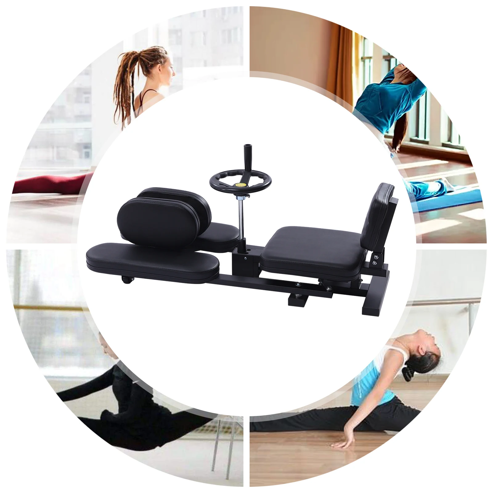 Fitness Leg Thigh Stretcher, Stretching Machine, 3 Bar Leg Stretcher, Adjustable Split Stretching Machine, Flexibility Training Fitness Leg Thigh Stretcher, Stretching Machine, 3 Bar Leg Stretcher, Adjustable Split Stretching Machine, Flexibility Training