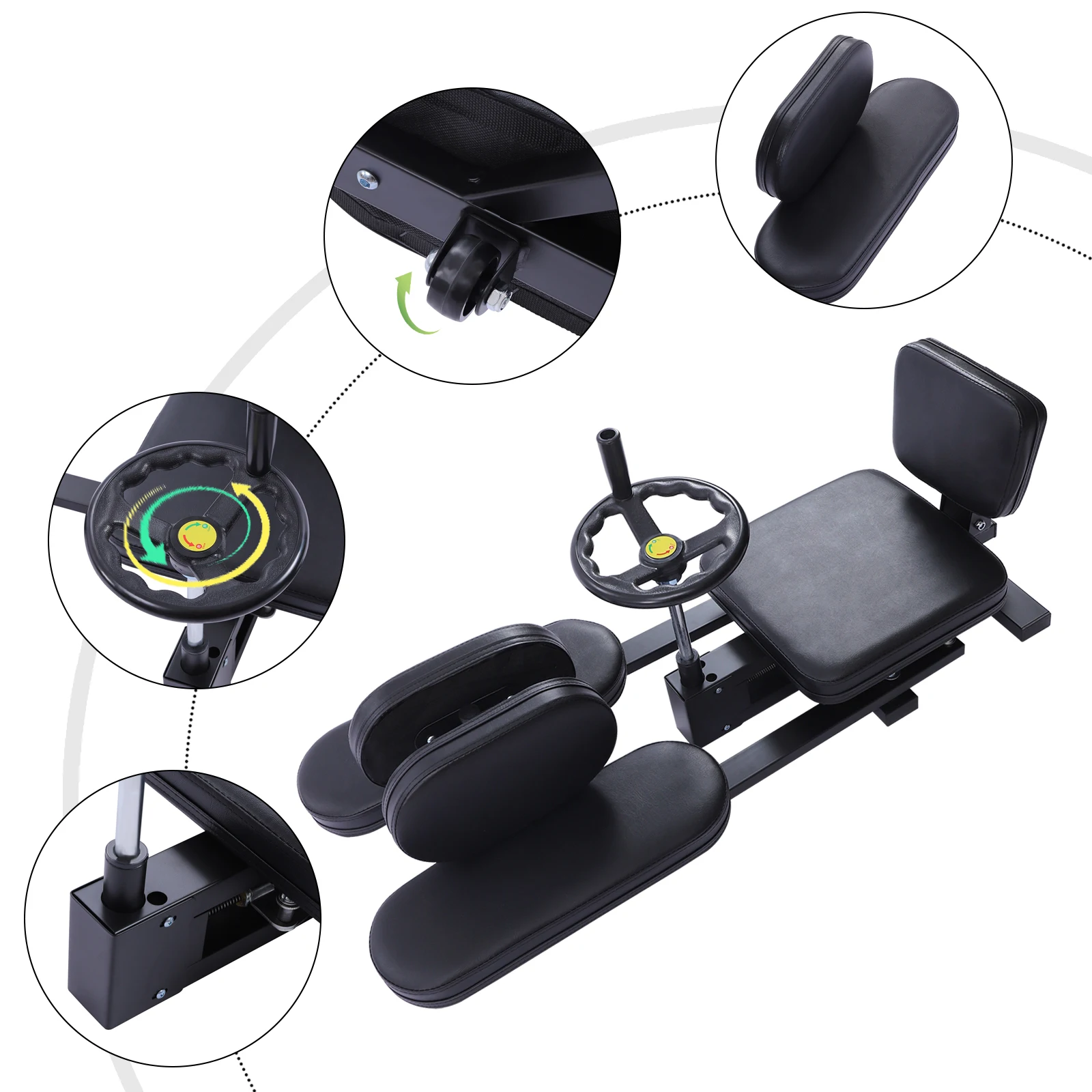 Fitness Leg Thigh Stretcher, Stretching Machine, 3 Bar Leg Stretcher, Adjustable Split Stretching Machine, Flexibility Training Fitness Leg Thigh Stretcher, Stretching Machine, 3 Bar Leg Stretcher, Adjustable Split Stretching Machine, Flexibility Training