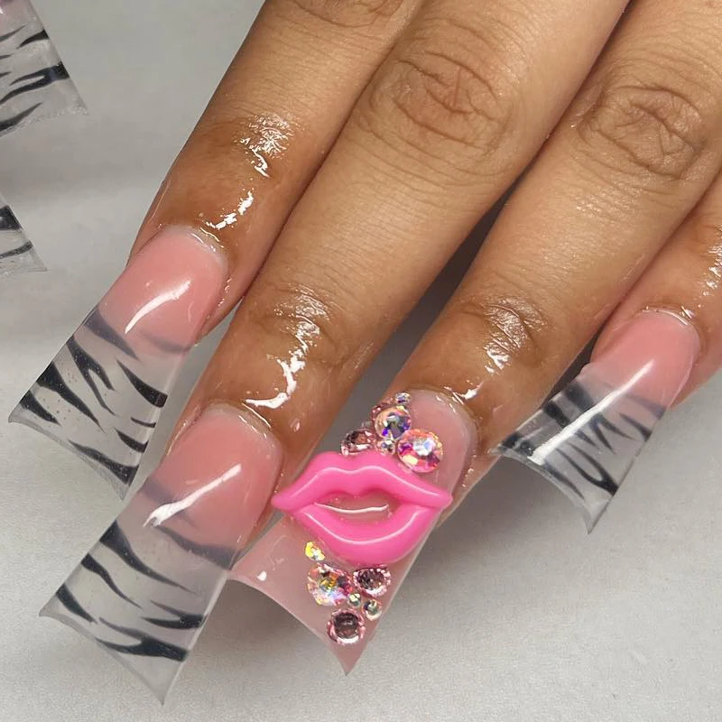 10pcs 3D Kawaii Nail Art Charms Lips Design Nail Parts Random Color Mixed DIY Jewelry Accessories Manicure Decorations Supplies 10pcs 3D Kawaii Nail Art Charms Lips Design Nail Parts Random Color Mixed DIY Jewelry Accessories Manicure Decorations Supplies