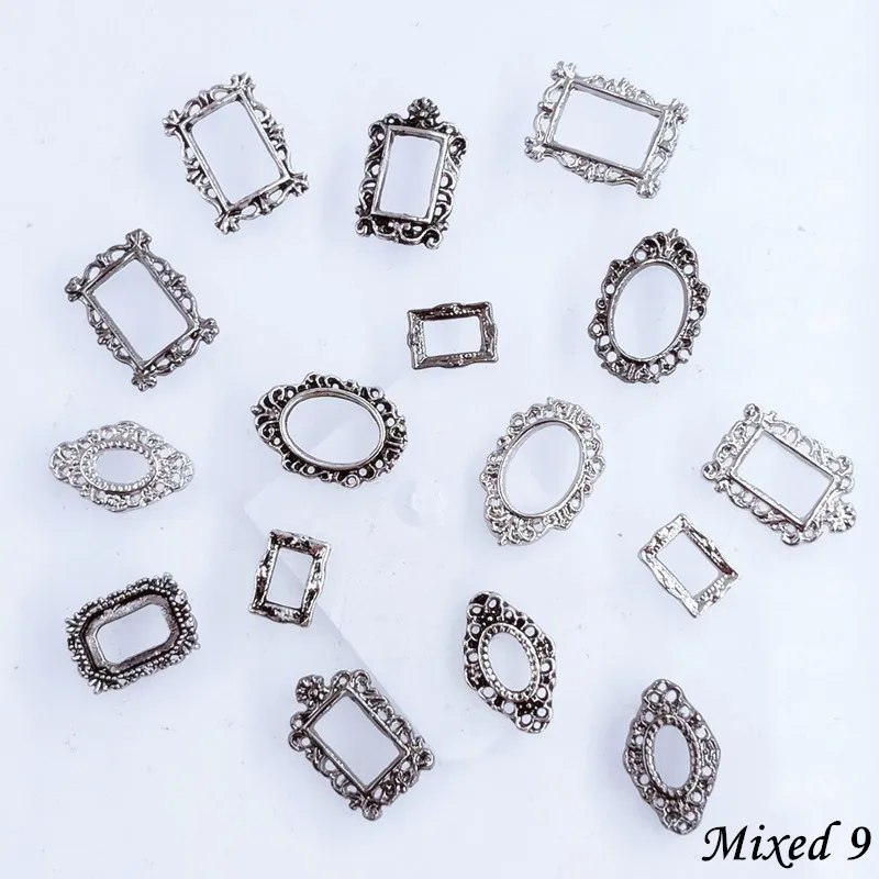 50pcs/Pack Japan Korea Metal Nail Art Parts Charms Vintage Mixed Design Cross Heart Flower Chain Loop 3D DIY Alloy Accessories 50pcs/Pack Japan Korea Metal Nail Art Parts Charms Vintage Mixed Design Cross Heart Flower Chain Loop 3D DIY Alloy Accessories