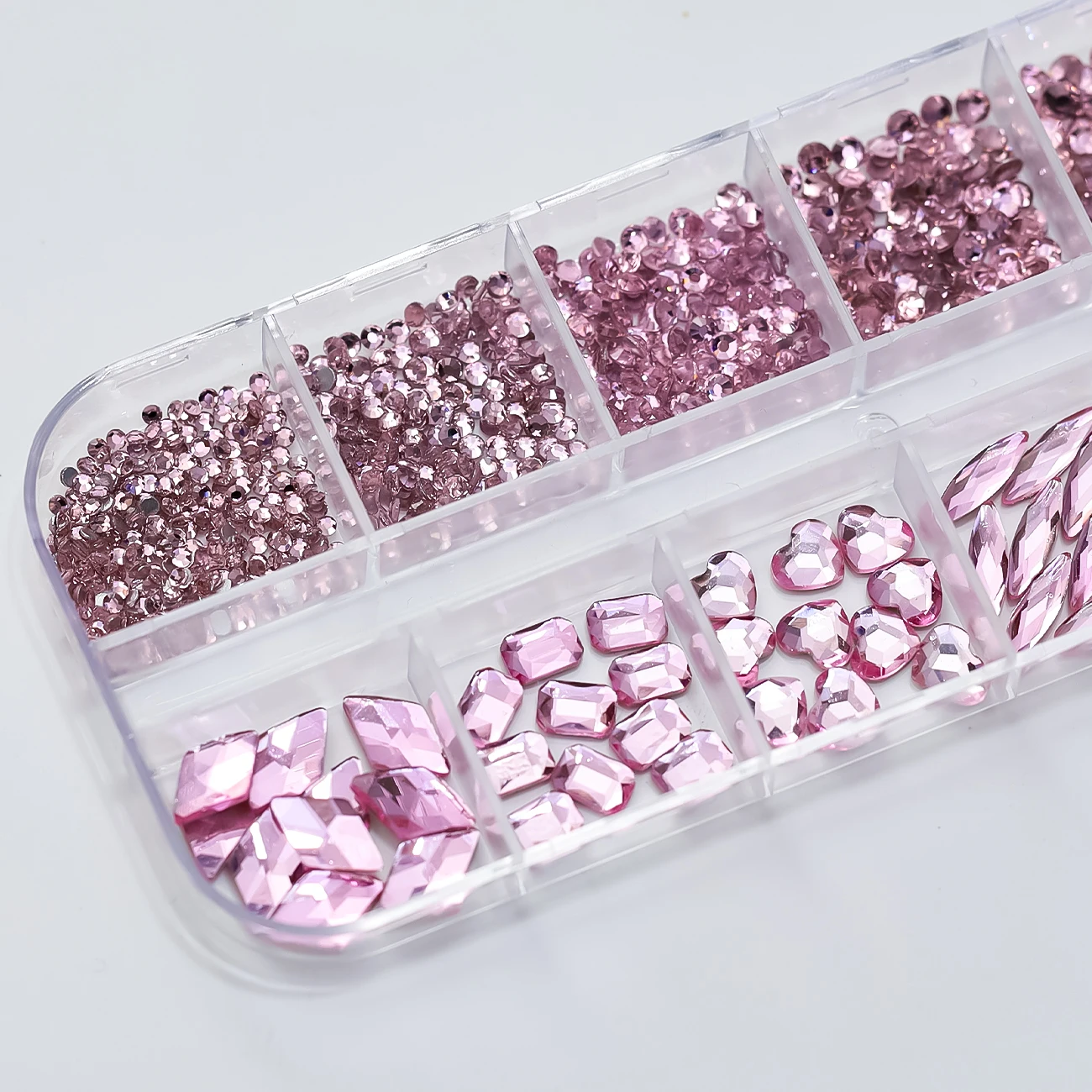 12Grids Pink Mixed Nail Rhinestones Luxury Nail Charms Glitter Crystal Jewelry Gems Nail Art Decoration Manicure Rhinestones R#Q 12Grids Pink Mixed Nail Rhinestones Luxury Nail Charms Glitter Crystal Jewelry Gems Nail Art Decoration Manicure Rhinestones R#Q