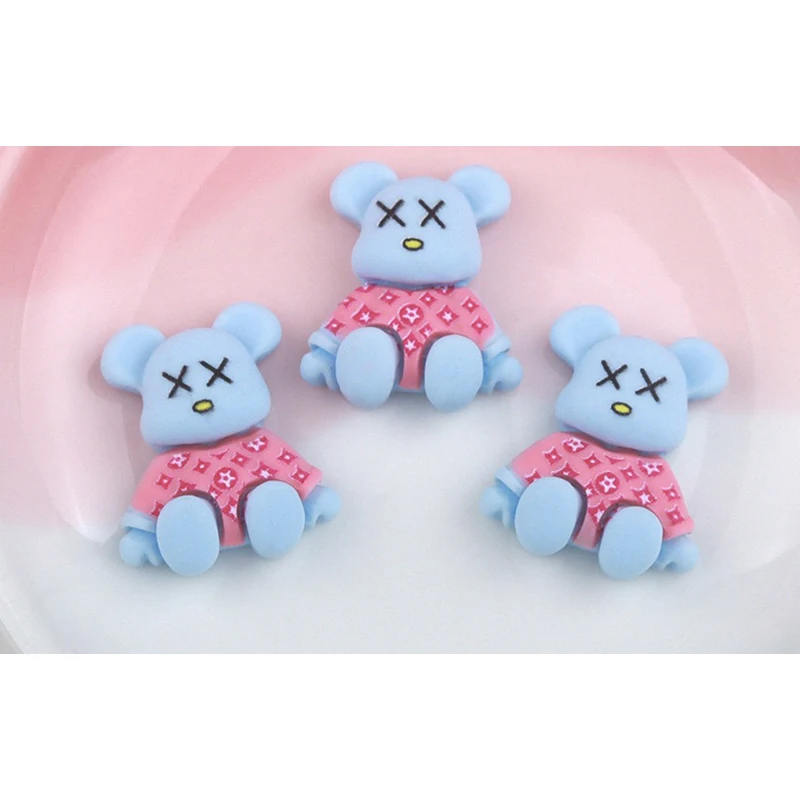 10Pcs Pink Kawaii Bear Shaped Nail Art Charms 3D Resin Cute Color Bear Nails Decoration Luxury Designs DIY Manicure Decoration 10Pcs Pink Kawaii Bear Shaped Nail Art Charms 3D Resin Cute Color Bear Nails Decoration Luxury Designs DIY Manicure Decoration