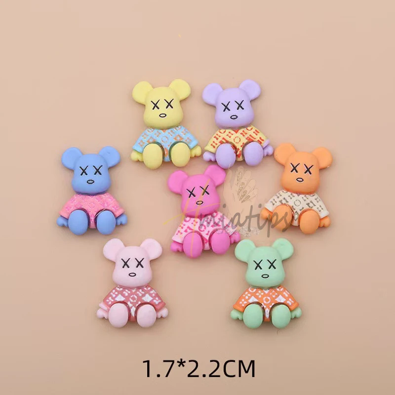 10Pcs Pink Kawaii Bear Shaped Nail Art Charms 3D Resin Cute Color Bear Nails Decoration Luxury Designs DIY Manicure Decoration 10Pcs Pink Kawaii Bear Shaped Nail Art Charms 3D Resin Cute Color Bear Nails Decoration Luxury Designs DIY Manicure Decoration