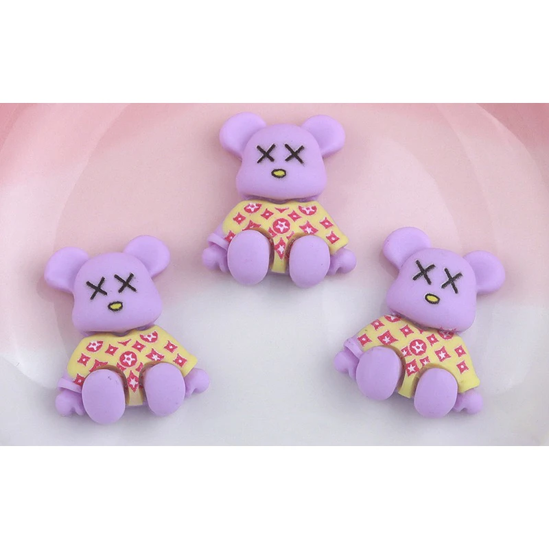 10Pcs Pink Kawaii Bear Shaped Nail Art Charms 3D Resin Cute Color Bear Nails Decoration Luxury Designs DIY Manicure Decoration 10Pcs Pink Kawaii Bear Shaped Nail Art Charms 3D Resin Cute Color Bear Nails Decoration Luxury Designs DIY Manicure Decoration