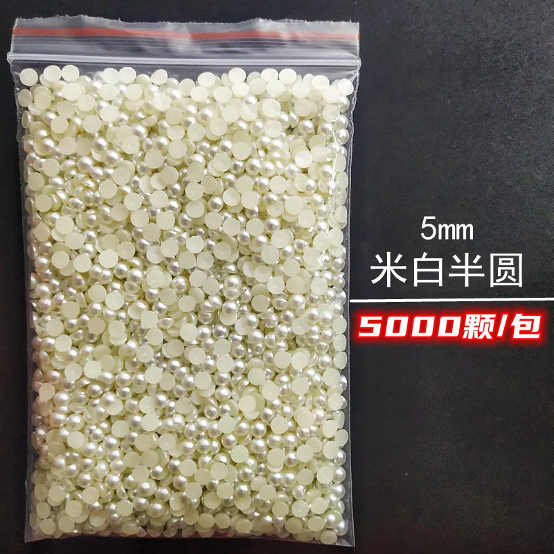 Wholesale 1 Pack 3000-10000PCS 1.5MM-6MM White Beige Flatback Semi Ball Pearls Nail Art Rhinestones Jewelry Manicure Charms Wholesale 1 Pack 3000-10000PCS 1.5MM-6MM White Beige Flatback Semi Ball Pearls Nail Art Rhinestones Jewelry Manicure Charms