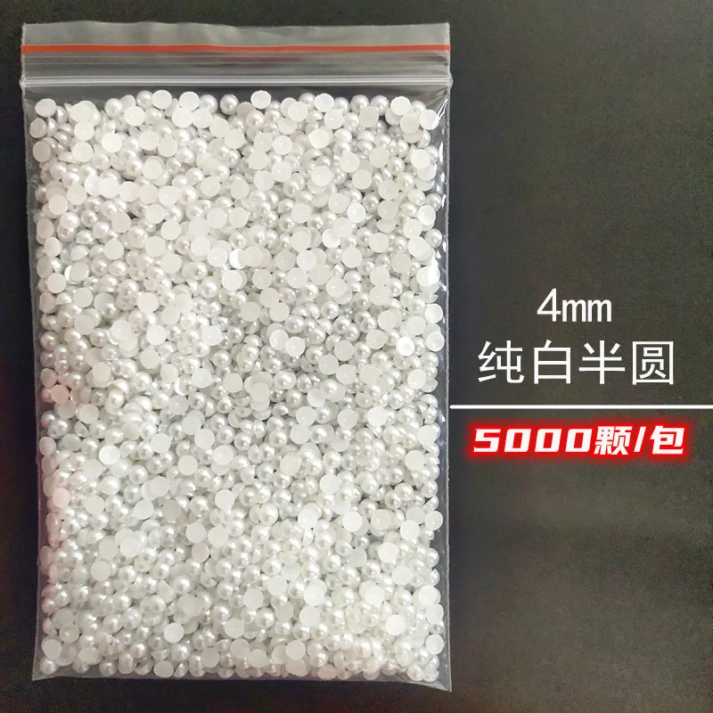 Wholesale 1 Pack 3000-10000PCS 1.5MM-6MM White Beige Flatback Semi Ball Pearls Nail Art Rhinestones Jewelry Manicure Charms Wholesale 1 Pack 3000-10000PCS 1.5MM-6MM White Beige Flatback Semi Ball Pearls Nail Art Rhinestones Jewelry Manicure Charms