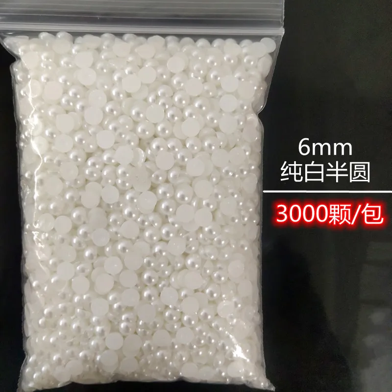 Wholesale 1 Pack 3000-10000PCS 1.5MM-6MM White Beige Flatback Semi Ball Pearls Nail Art Rhinestones Jewelry Manicure Charms Wholesale 1 Pack 3000-10000PCS 1.5MM-6MM White Beige Flatback Semi Ball Pearls Nail Art Rhinestones Jewelry Manicure Charms