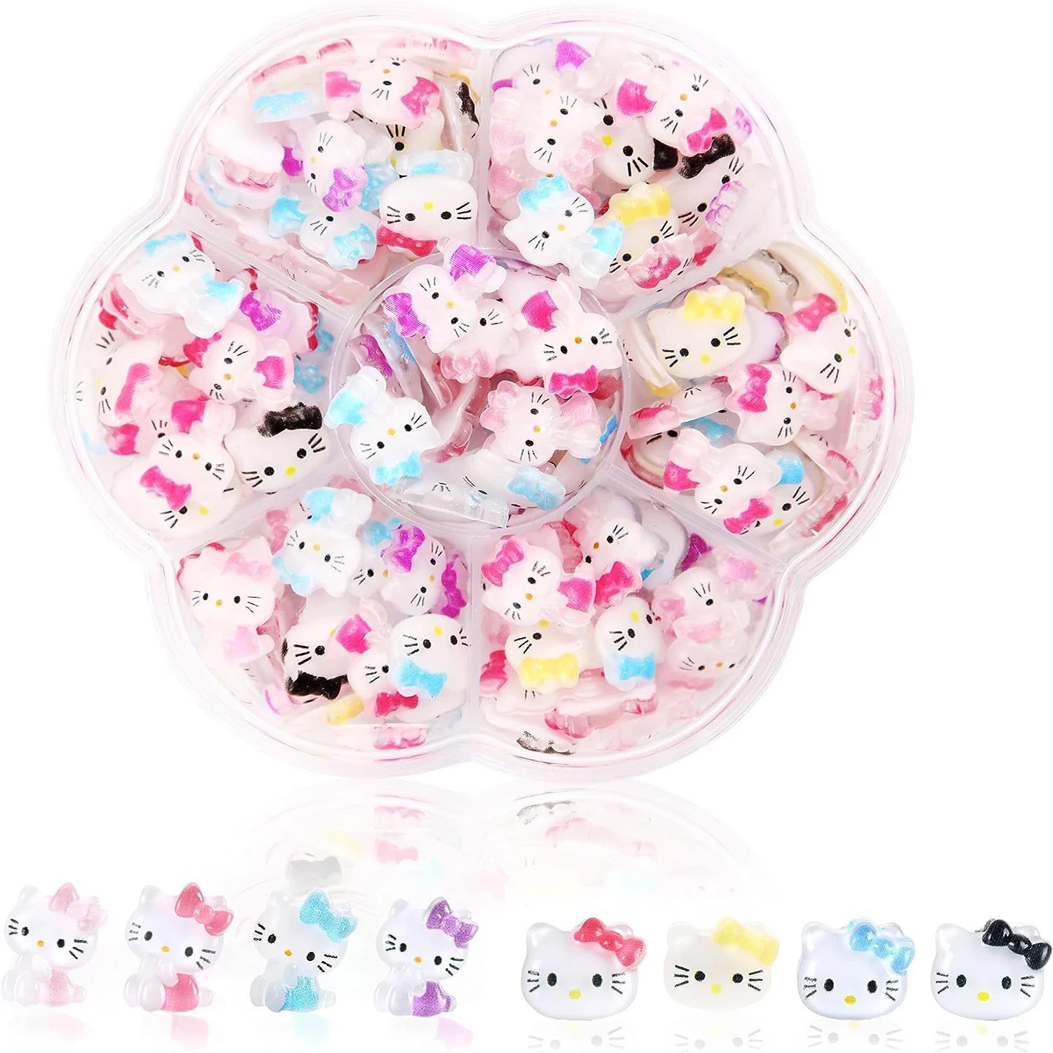 70PCS/50PCS Sanrio Hello Kitty Kawaii Cartoon Kuromi Nail Art Charms Kit 3D Nail Rhinestone Gems for Manicure Nails Art Deco Y2K 70PCS/50PCS Sanrio Hello Kitty Kawaii Cartoon Kuromi Nail Art Charms Kit 3D Nail Rhinestone Gems for Manicure Nails Art Deco Y2K