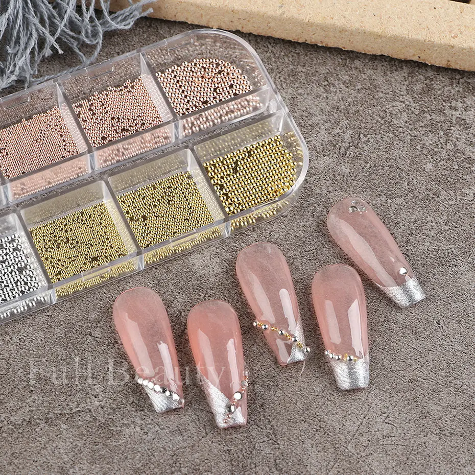 White Pearls For Nails Caviar Bead Nail Art Charms Decor Half Shape Design 3D Crystals Rhinestones Manicure Accessories LA2070 White Pearls For Nails Caviar Bead Nail Art Charms Decor Half Shape Design 3D Crystals Rhinestones Manicure Accessories LA2070