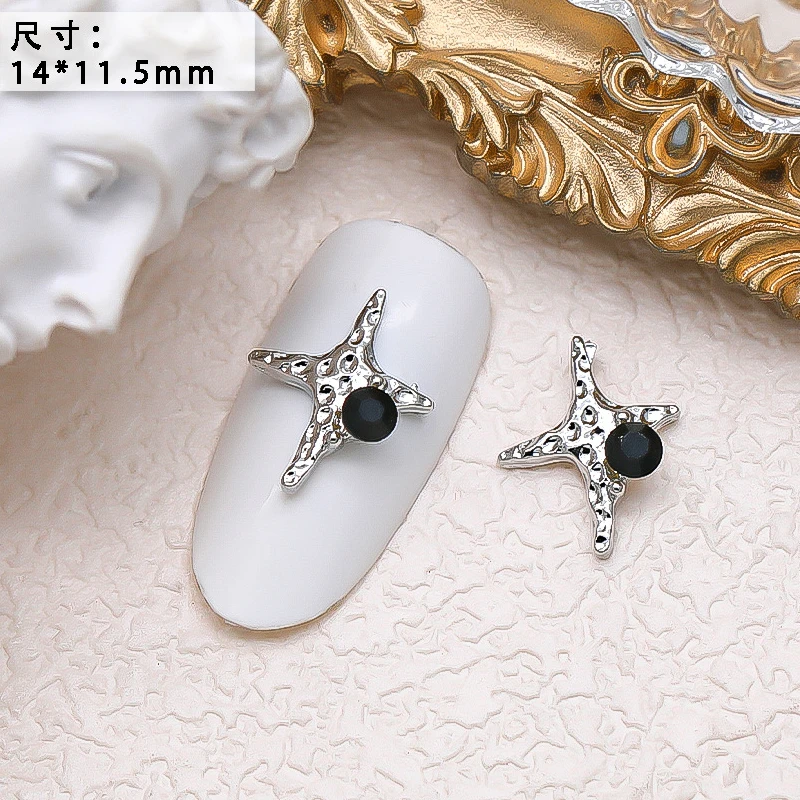 10PCS Luxury Alloy Moon Star Asterism Nail Art Charms Starlight Jewelry Parts Accessories For Manicure Nails Decoration Supplies 10PCS Luxury Alloy Moon Star Asterism Nail Art Charms Starlight Jewelry Parts Accessories For Manicure Nails Decoration Supplies
