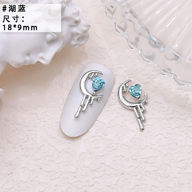 10PCS Luxury Alloy Moon Star Asterism Nail Art Charms Starlight Jewelry Parts Accessories For Manicure Nails Decoration Supplies 10PCS Luxury Alloy Moon Star Asterism Nail Art Charms Starlight Jewelry Parts Accessories For Manicure Nails Decoration Supplies