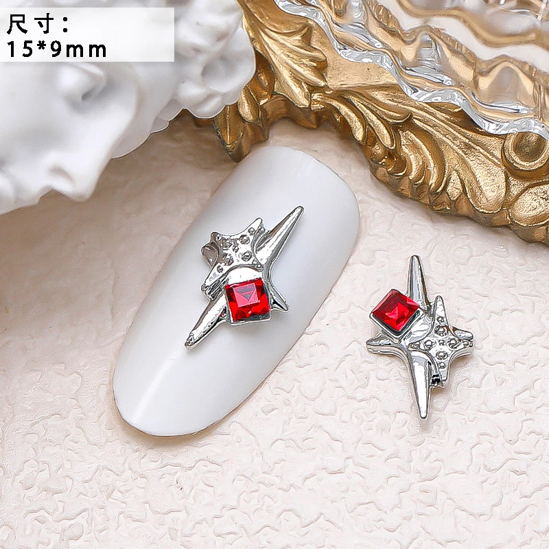 10PCS Luxury Alloy Moon Star Asterism Nail Art Charms Starlight Jewelry Parts Accessories For Manicure Nails Decoration Supplies 10PCS Luxury Alloy Moon Star Asterism Nail Art Charms Starlight Jewelry Parts Accessories For Manicure Nails Decoration Supplies