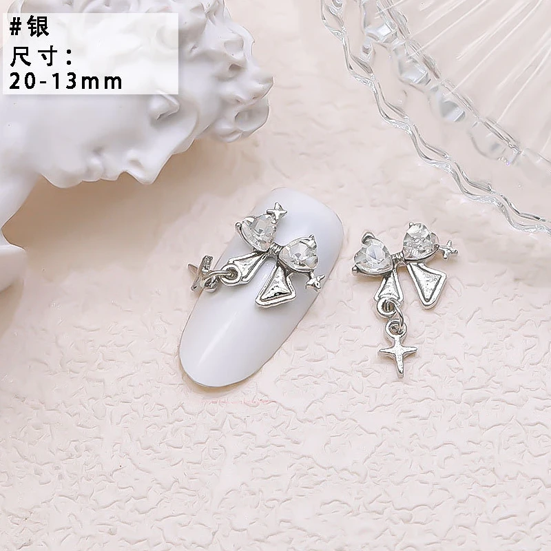 10PCS Luxury Alloy Moon Star Asterism Nail Art Charms Starlight Jewelry Parts Accessories For Manicure Nails Decoration Supplies 10PCS Luxury Alloy Moon Star Asterism Nail Art Charms Starlight Jewelry Parts Accessories For Manicure Nails Decoration Supplies