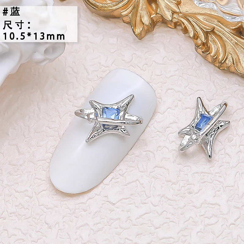 10PCS Luxury Alloy Moon Star Asterism Nail Art Charms Starlight Jewelry Parts Accessories For Manicure Nails Decoration Supplies 10PCS Luxury Alloy Moon Star Asterism Nail Art Charms Starlight Jewelry Parts Accessories For Manicure Nails Decoration Supplies