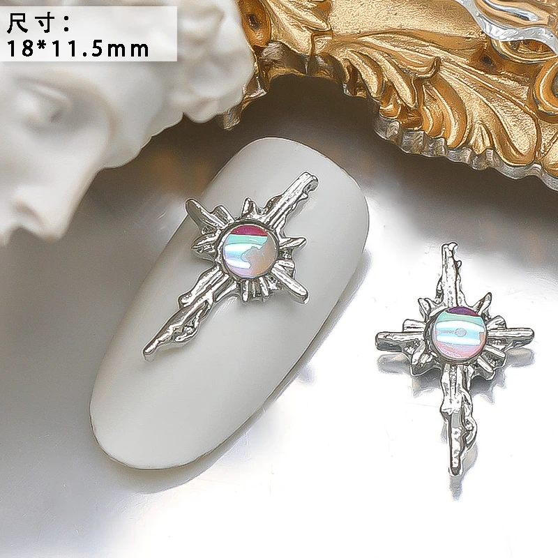 10PCS Luxury Alloy Moon Star Asterism Nail Art Charms Starlight Jewelry Parts Accessories For Manicure Nails Decoration Supplies 10PCS Luxury Alloy Moon Star Asterism Nail Art Charms Starlight Jewelry Parts Accessories For Manicure Nails Decoration Supplies