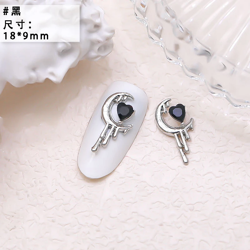 10PCS Luxury Alloy Moon Star Asterism Nail Art Charms Starlight Jewelry Parts Accessories For Manicure Nails Decoration Supplies 10PCS Luxury Alloy Moon Star Asterism Nail Art Charms Starlight Jewelry Parts Accessories For Manicure Nails Decoration Supplies