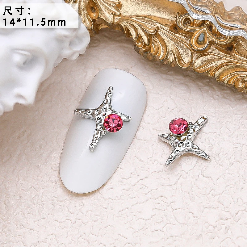 10PCS Luxury Alloy Moon Star Asterism Nail Art Charms Starlight Jewelry Parts Accessories For Manicure Nails Decoration Supplies 10PCS Luxury Alloy Moon Star Asterism Nail Art Charms Starlight Jewelry Parts Accessories For Manicure Nails Decoration Supplies
