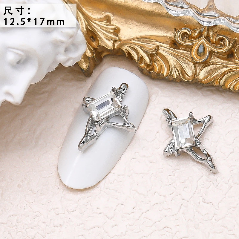 10PCS Luxury Alloy Moon Star Asterism Nail Art Charms Starlight Jewelry Parts Accessories For Manicure Nails Decoration Supplies 10PCS Luxury Alloy Moon Star Asterism Nail Art Charms Starlight Jewelry Parts Accessories For Manicure Nails Decoration Supplies