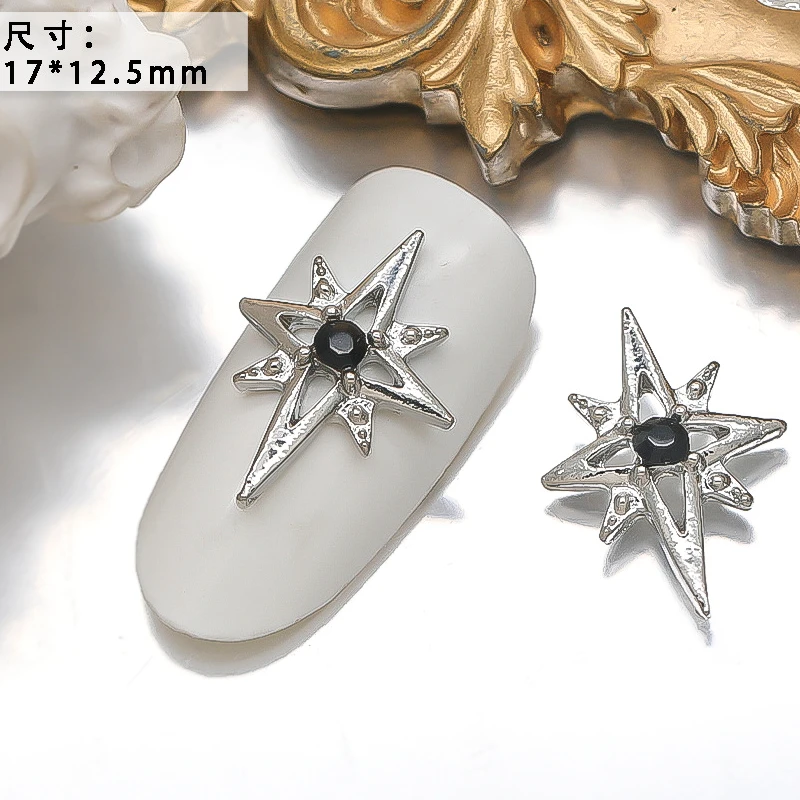10PCS Luxury Alloy Moon Star Asterism Nail Art Charms Starlight Jewelry Parts Accessories For Manicure Nails Decoration Supplies 10PCS Luxury Alloy Moon Star Asterism Nail Art Charms Starlight Jewelry Parts Accessories For Manicure Nails Decoration Supplies