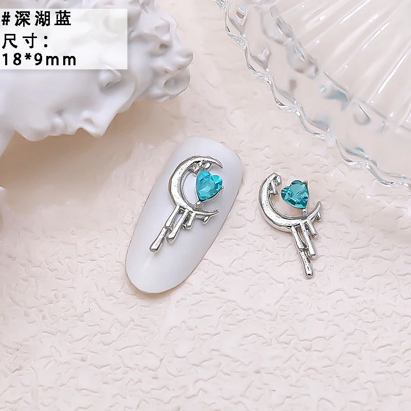 10PCS Luxury Alloy Moon Star Asterism Nail Art Charms Starlight Jewelry Parts Accessories For Manicure Nails Decoration Supplies 10PCS Luxury Alloy Moon Star Asterism Nail Art Charms Starlight Jewelry Parts Accessories For Manicure Nails Decoration Supplies