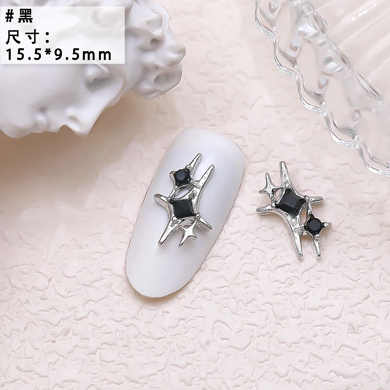 10PCS Luxury Alloy Moon Star Asterism Nail Art Charms Starlight Jewelry Parts Accessories For Manicure Nails Decoration Supplies 10PCS Luxury Alloy Moon Star Asterism Nail Art Charms Starlight Jewelry Parts Accessories For Manicure Nails Decoration Supplies