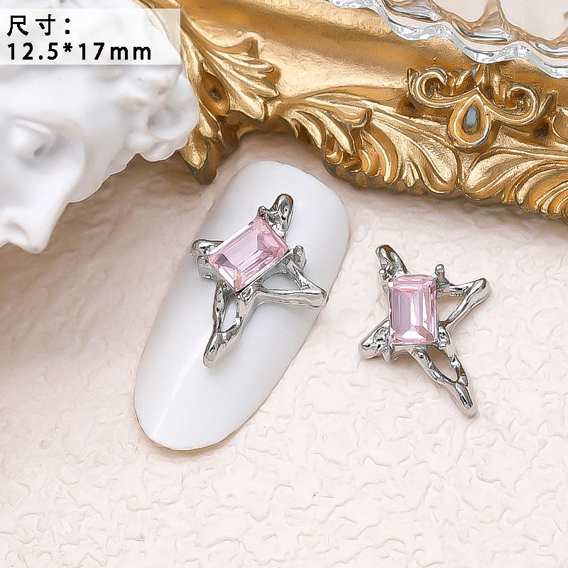 10PCS Luxury Alloy Moon Star Asterism Nail Art Charms Starlight Jewelry Parts Accessories For Manicure Nails Decoration Supplies 10PCS Luxury Alloy Moon Star Asterism Nail Art Charms Starlight Jewelry Parts Accessories For Manicure Nails Decoration Supplies