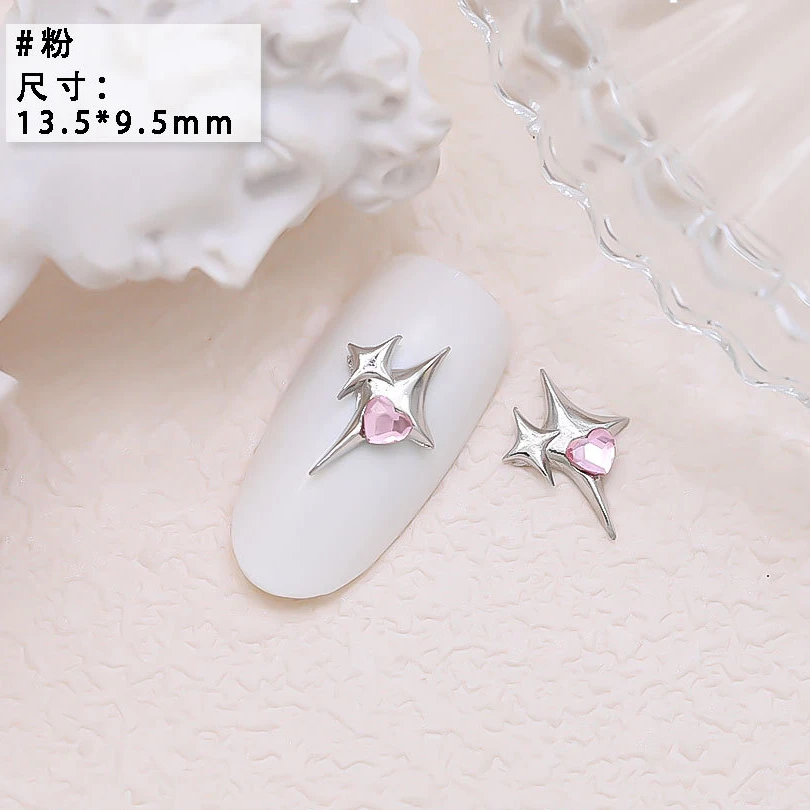 10PCS Luxury Alloy Moon Star Asterism Nail Art Charms Starlight Jewelry Parts Accessories For Manicure Nails Decoration Supplies 10PCS Luxury Alloy Moon Star Asterism Nail Art Charms Starlight Jewelry Parts Accessories For Manicure Nails Decoration Supplies
