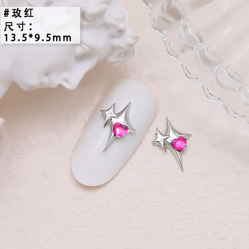 10PCS Luxury Alloy Moon Star Asterism Nail Art Charms Starlight Jewelry Parts Accessories For Manicure Nails Decoration Supplies 10PCS Luxury Alloy Moon Star Asterism Nail Art Charms Starlight Jewelry Parts Accessories For Manicure Nails Decoration Supplies