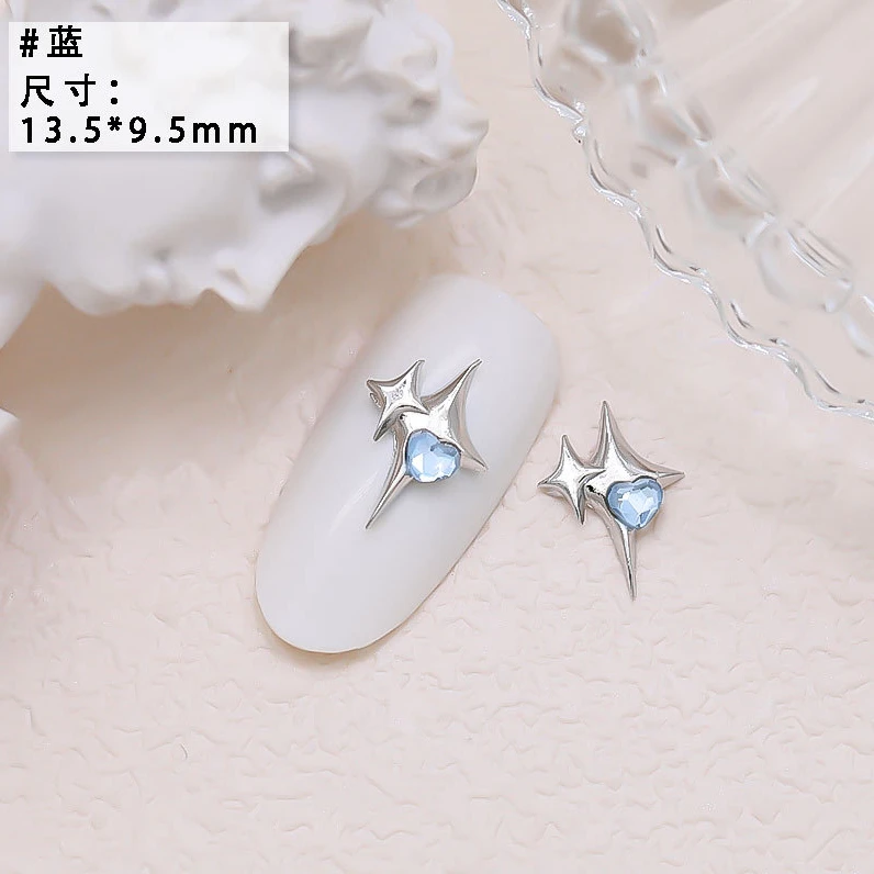 10PCS Luxury Alloy Moon Star Asterism Nail Art Charms Starlight Jewelry Parts Accessories For Manicure Nails Decoration Supplies 10PCS Luxury Alloy Moon Star Asterism Nail Art Charms Starlight Jewelry Parts Accessories For Manicure Nails Decoration Supplies