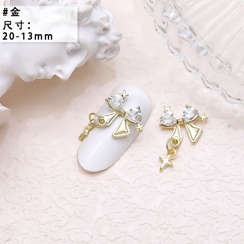 10PCS Luxury Alloy Moon Star Asterism Nail Art Charms Starlight Jewelry Parts Accessories For Manicure Nails Decoration Supplies 10PCS Luxury Alloy Moon Star Asterism Nail Art Charms Starlight Jewelry Parts Accessories For Manicure Nails Decoration Supplies