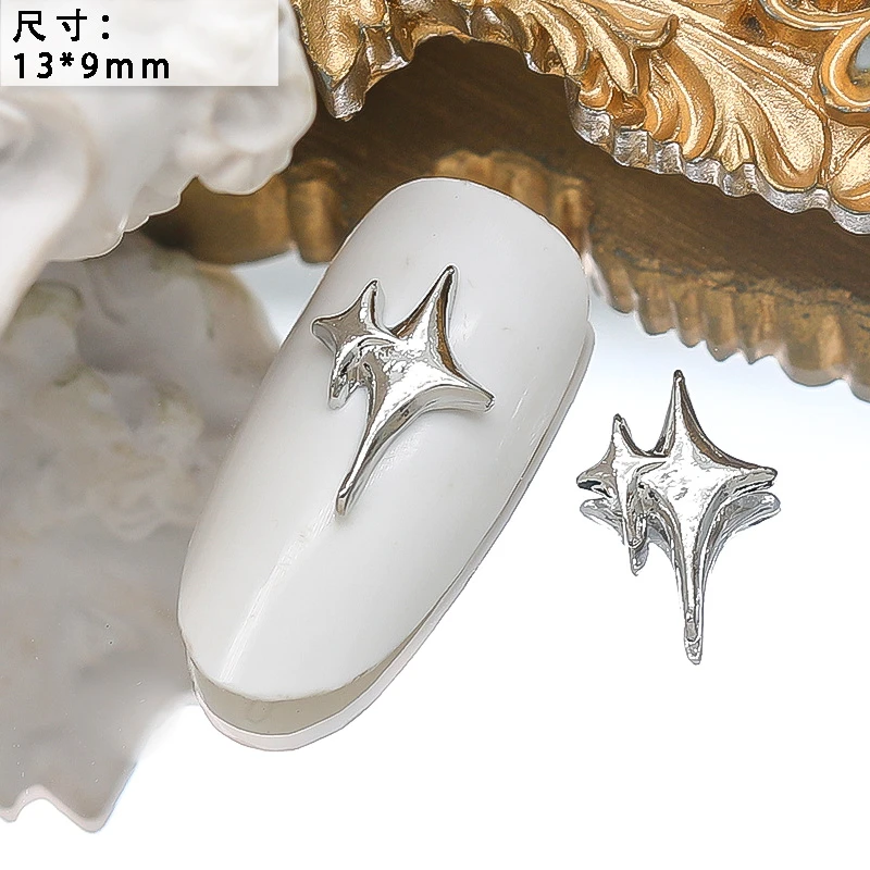 10PCS Luxury Alloy Moon Star Asterism Nail Art Charms Starlight Jewelry Parts Accessories For Manicure Nails Decoration Supplies 10PCS Luxury Alloy Moon Star Asterism Nail Art Charms Starlight Jewelry Parts Accessories For Manicure Nails Decoration Supplies