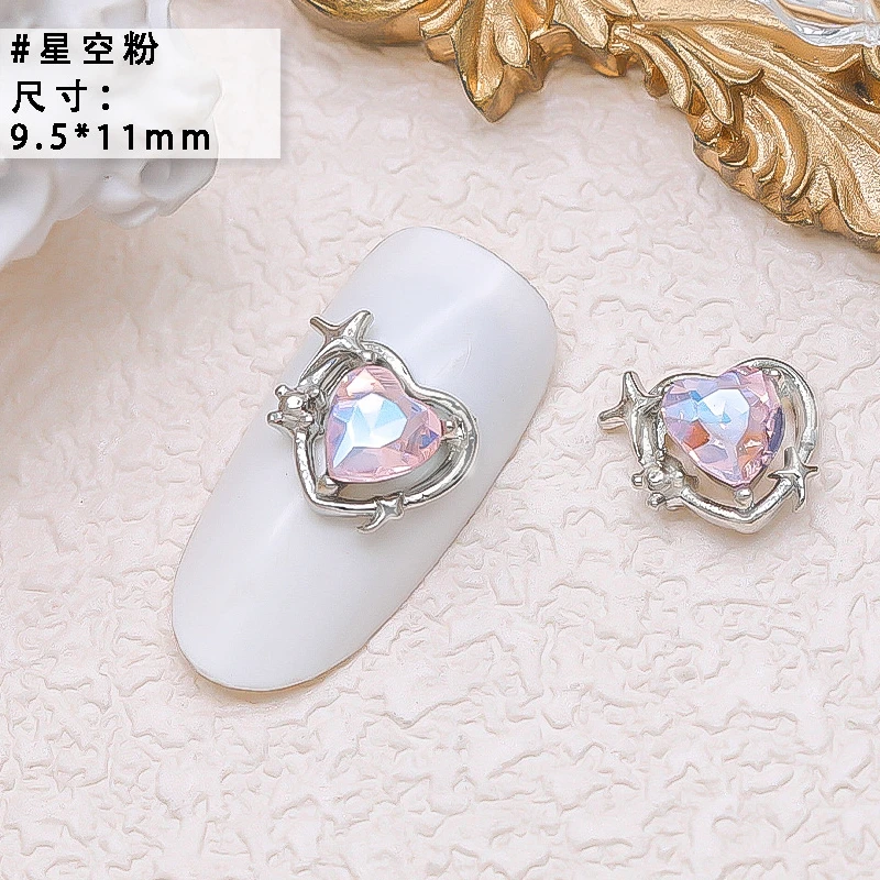 10PCS Luxury Alloy Moon Star Asterism Nail Art Charms Starlight Jewelry Parts Accessories For Manicure Nails Decoration Supplies 10PCS Luxury Alloy Moon Star Asterism Nail Art Charms Starlight Jewelry Parts Accessories For Manicure Nails Decoration Supplies