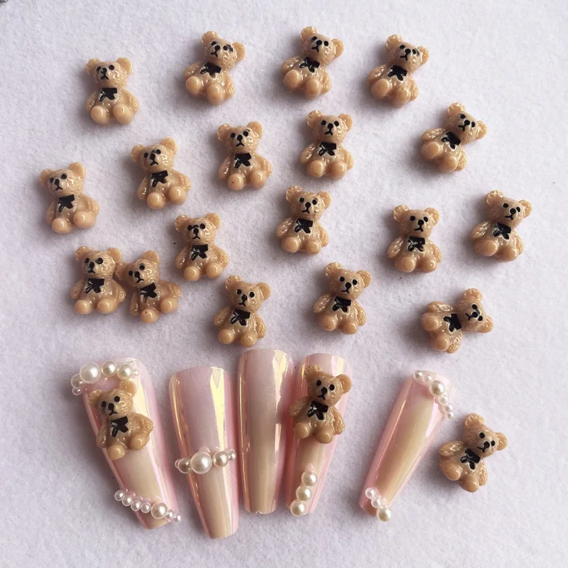 10Pcs Nail Art Bear Shaped Nail Charms Cute Nail Art Decorations Jewelry Rhinestone Accessories Manicure Diy Nails Art Tools 10Pcs Nail Art Bear Shaped Nail Charms Cute Nail Art Decorations Jewelry Rhinestone Accessories Manicure Diy Nails Art Tools