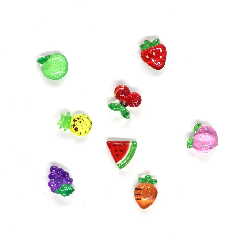 50Pcs Summer Kawaii 9mm Resin Mini Cherry Fruit Cabochon Ornament Jewelry Charms Nail Art Decoration Flatback Manicure Parts 50Pcs Summer Kawaii 9mm Resin Mini Cherry Fruit Cabochon Ornament Jewelry Charms Nail Art Decoration Flatback Manicure Parts