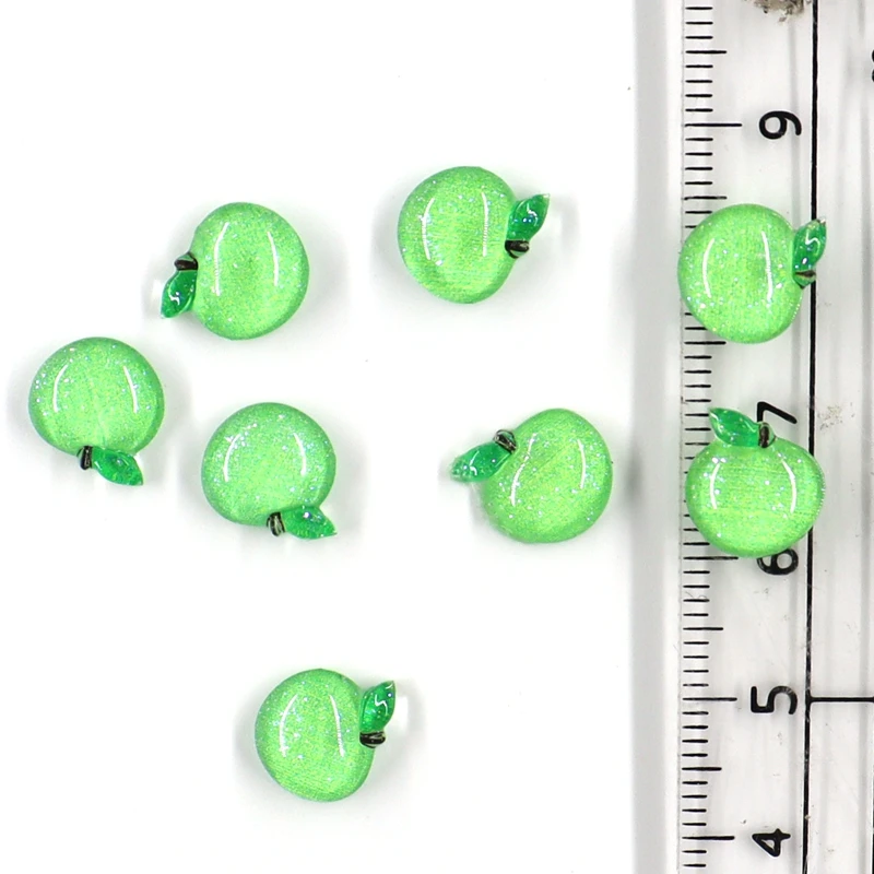 50Pcs Summer Kawaii 9mm Resin Mini Cherry Fruit Cabochon Ornament Jewelry Charms Nail Art Decoration Flatback Manicure Parts 50Pcs Summer Kawaii 9mm Resin Mini Cherry Fruit Cabochon Ornament Jewelry Charms Nail Art Decoration Flatback Manicure Parts