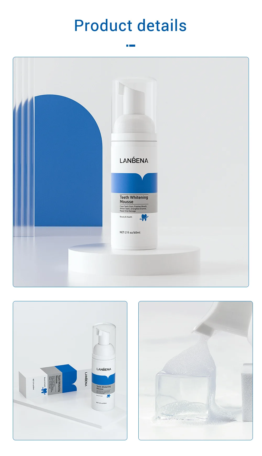 LANBENA Blue Bead Clean Tooth Whitening Lotion White Tooth Powder Black Teeth Yellow Tooth Smoke Tea Stains LANBENA Blue Bead Clean Tooth Whitening Lotion White Tooth Powder Black Teeth Yellow Tooth Smoke Tea Stains