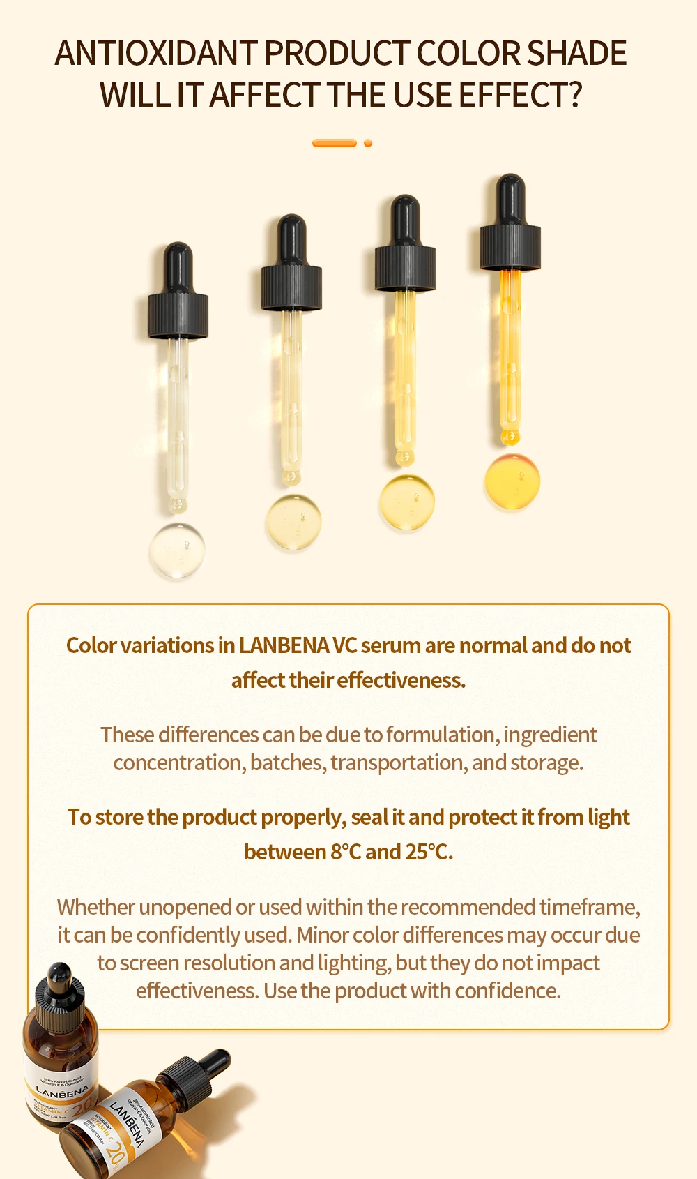 LANBENA Antioxidant Vitamin C Quercetin Ascorbic Acid Serum Reduces Dull Brightening Complexion Soothing Facial Care 15/30ml LANBENA Antioxidant Vitamin C Quercetin Ascorbic Acid Serum Reduces Dull Brightening Complexion Soothing Facial Care 15/30ml
