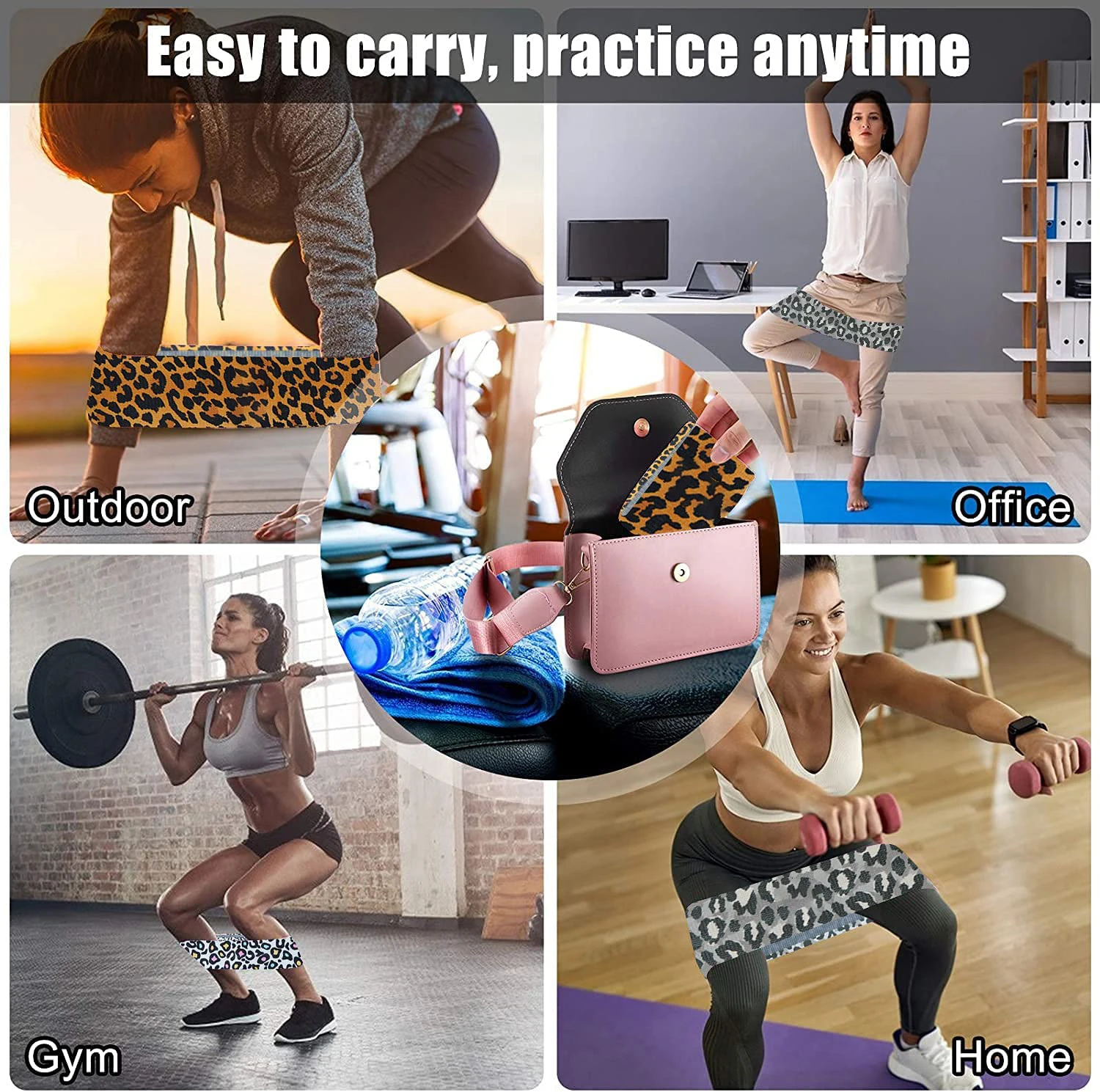 Exercise Resistance Bands for Legs Butt Fabric Non-Slip Squat Booty Bands for Working Out Hip Thigh Glute Stretch Fitness Loops Exercise Resistance Bands for Legs Butt Fabric Non-Slip Squat Booty Bands for Working Out Hip Thigh Glute Stretch Fitness Loops
