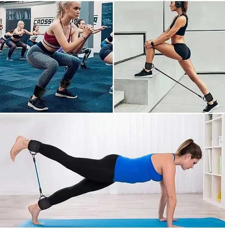 Ankle Strap Resistance Bands Hip Leg Strength Pull Rope Fitness Elastic Training Home Yoga Pilate Crossfit Workout Gym Equipment Ankle Strap Resistance Bands Hip Leg Strength Pull Rope Fitness Elastic Training Home Yoga Pilate Crossfit Workout Gym Equipment