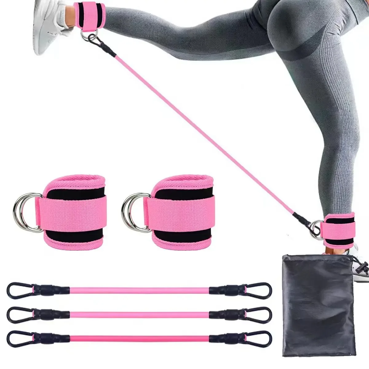 Ankle Strap Resistance Bands Hip Leg Strength Pull Rope Fitness Elastic Training Home Yoga Pilate Crossfit Workout Gym Equipment Ankle Strap Resistance Bands Hip Leg Strength Pull Rope Fitness Elastic Training Home Yoga Pilate Crossfit Workout Gym Equipment