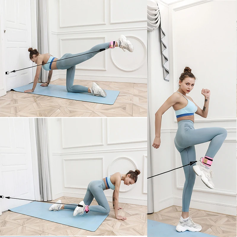 Ankle Strap Resistance Bands Hip Leg Strength Pull Rope Fitness Elastic Training Home Yoga Pilate Crossfit Workout Gym Equipment Ankle Strap Resistance Bands Hip Leg Strength Pull Rope Fitness Elastic Training Home Yoga Pilate Crossfit Workout Gym Equipment