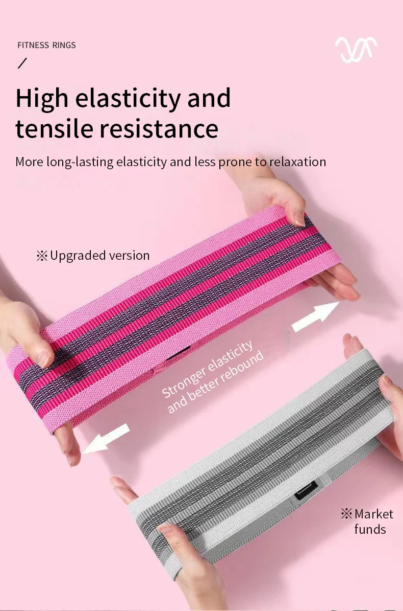 Fitness Resistance Band Buttocks Expansion Fitness Cloth Rubber Band Elastic Expander Suitable For Home Exercise Sport Equipment Fitness Resistance Band Buttocks Expansion Fitness Cloth Rubber Band Elastic Expander Suitable For Home Exercise Sport Equipment